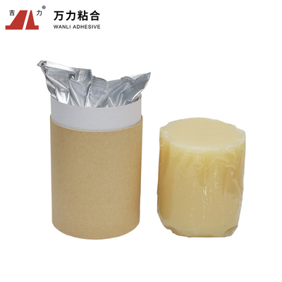 Pale Yellow Textile Adhesive Glue funzionale per tessuto di seta PUR-6060 solido